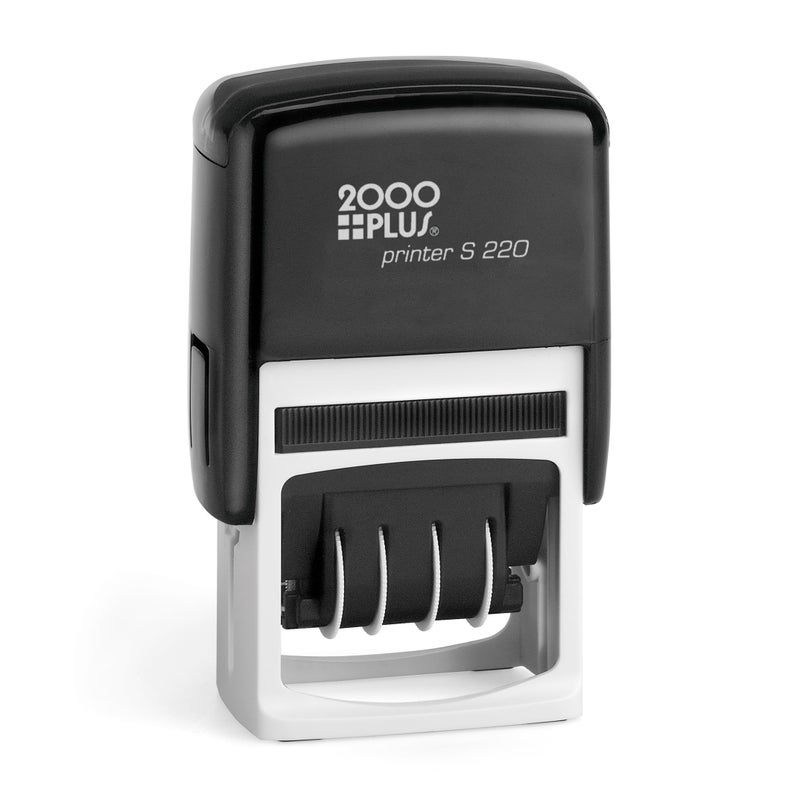 2000 Plus 2000PLUS COSCO Economy Dater, Self-Inking, Rectangular, Black - Image 1